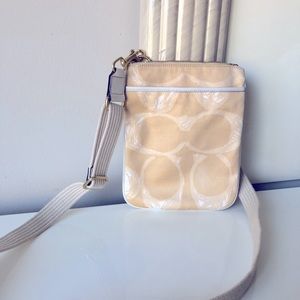 Coach cream crossbody bag